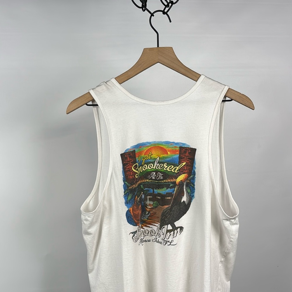 Snook Inn Marco Island, FL White Tank Top - Large